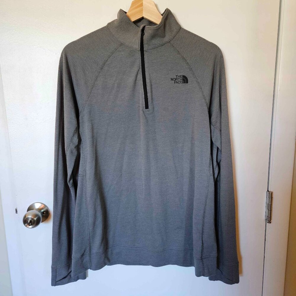 The North Face Quarter-Zip Shirt | Women's Size Large | Flashdry | Gray